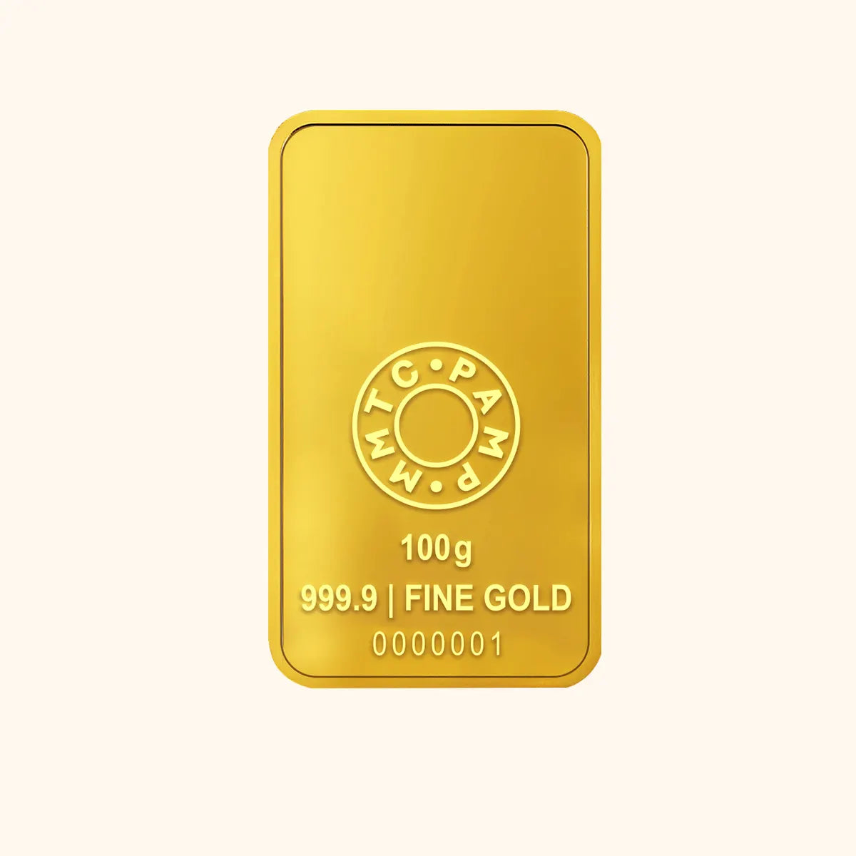 24K 999.9 pure gold bar