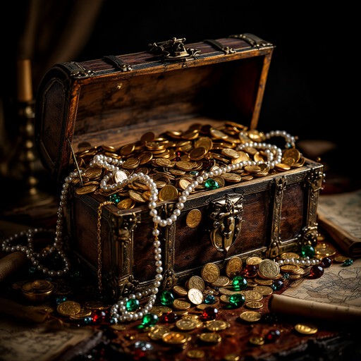 Treasure chest of gold coins consolation prize